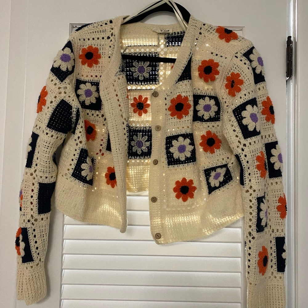 Crocheted cardigan